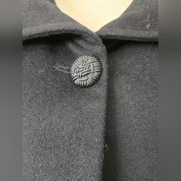 TOBIAS NWT 100% Wool Cropped Black Women's Jacket. Size 2 - Picture 3 of 16